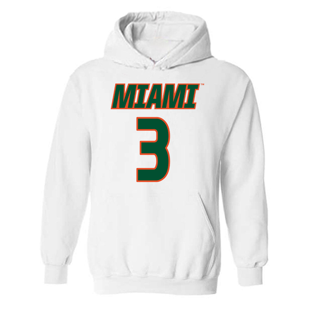 Miami - NCAA Women's Soccer : Noelle Simmons - Replica Shersey Hooded Sweatshirt-0