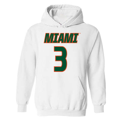 Miami - NCAA Women's Soccer : Noelle Simmons - Replica Shersey Hooded Sweatshirt-0