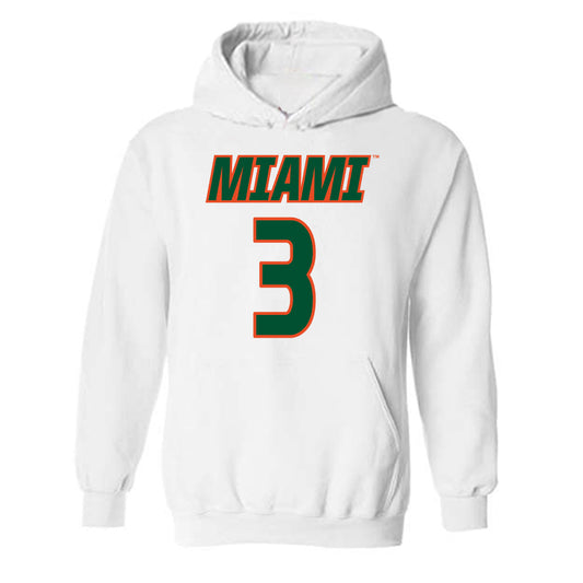 Miami - NCAA Women's Soccer : Noelle Simmons - Replica Shersey Hooded Sweatshirt-0