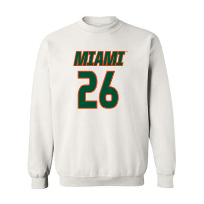 Miami - NCAA Women's Soccer : Dakota Harrell - Replica Shersey Crewneck Sweatshirt-0