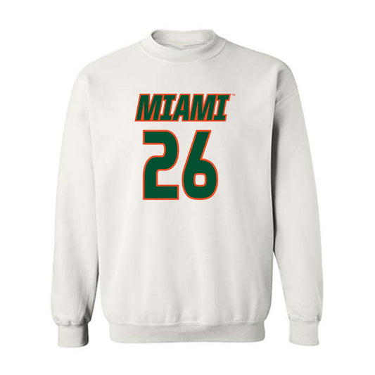 Miami - NCAA Women's Soccer : Dakota Harrell - Replica Shersey Crewneck Sweatshirt-0