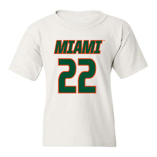 Miami - NCAA Women's Soccer : Sara Groseibl - Replica Shersey Youth T-Shirt-0