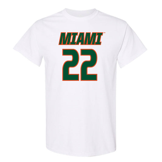 Miami - NCAA Women's Soccer : Sara Groseibl - Replica Shersey T-Shirt-0