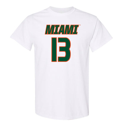 Miami - NCAA Women's Soccer : Crosby Nicholson - Replica Shersey T-Shirt-0