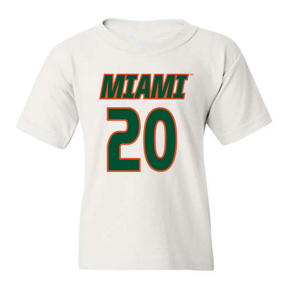 Miami - NCAA Women's Soccer : Grace Mensah - Replica Shersey Youth T-Shirt-0