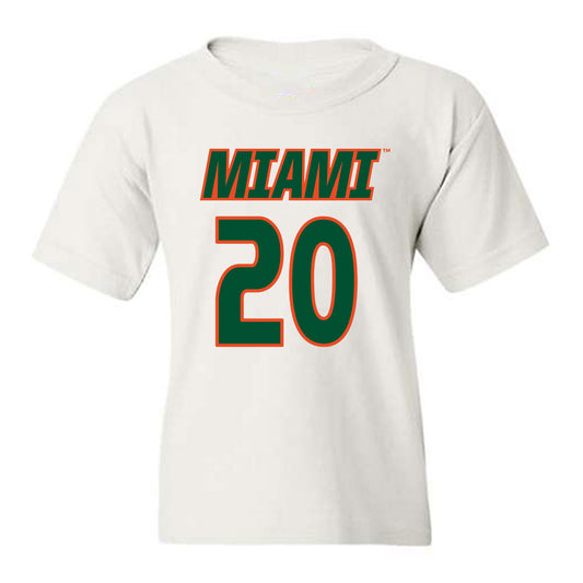 Miami - NCAA Women's Soccer : Grace Mensah - Replica Shersey Youth T-Shirt-0