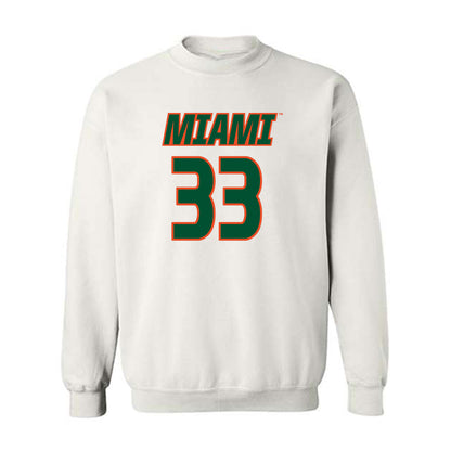Miami - NCAA Women's Soccer : Atlee Olofson - Replica Shersey Crewneck Sweatshirt-0