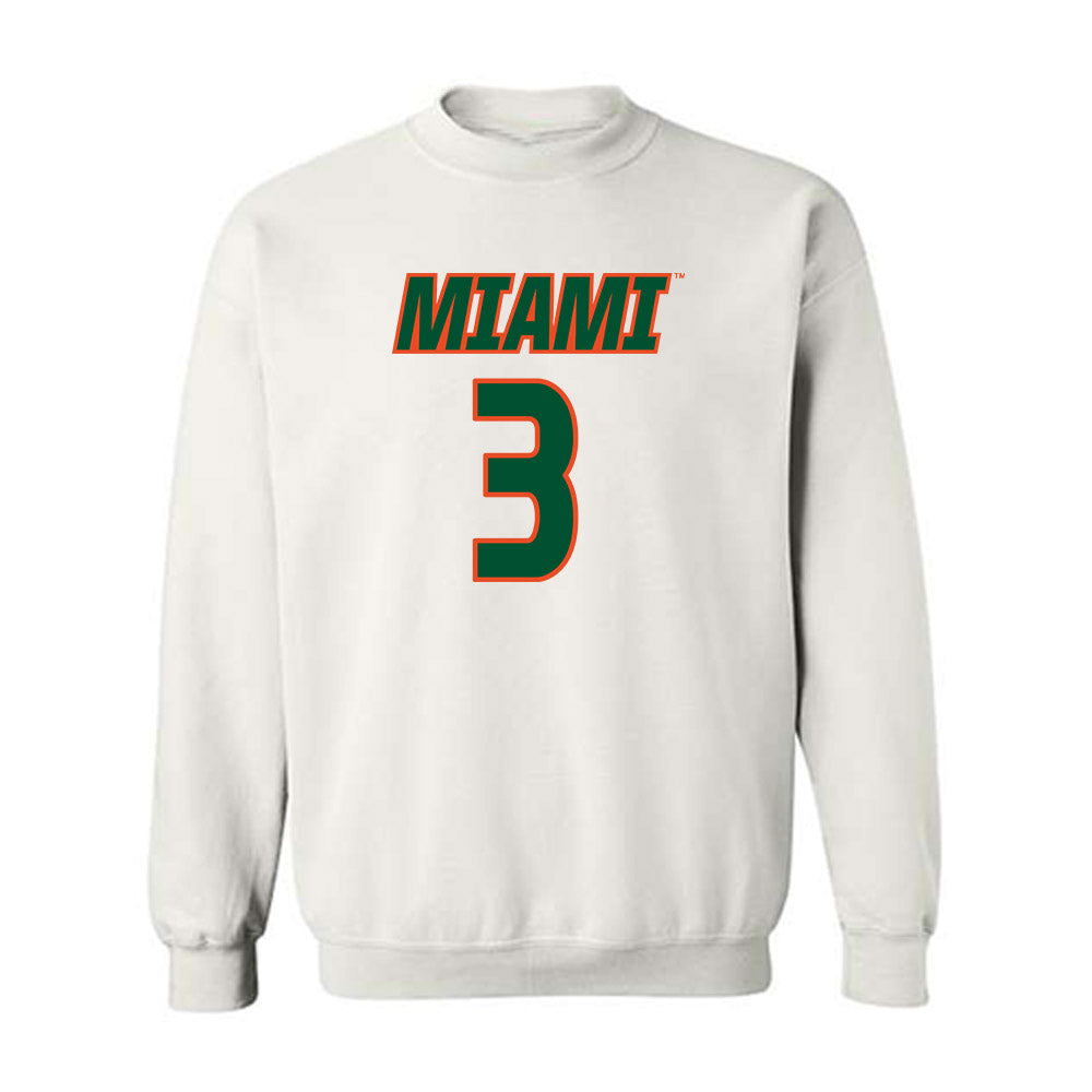 Miami - NCAA Women's Soccer : Noelle Simmons - Replica Shersey Crewneck Sweatshirt-0