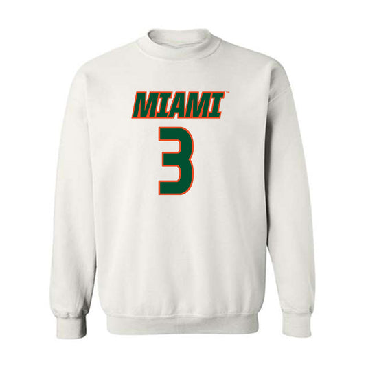 Miami - NCAA Women's Soccer : Noelle Simmons - Replica Shersey Crewneck Sweatshirt-0