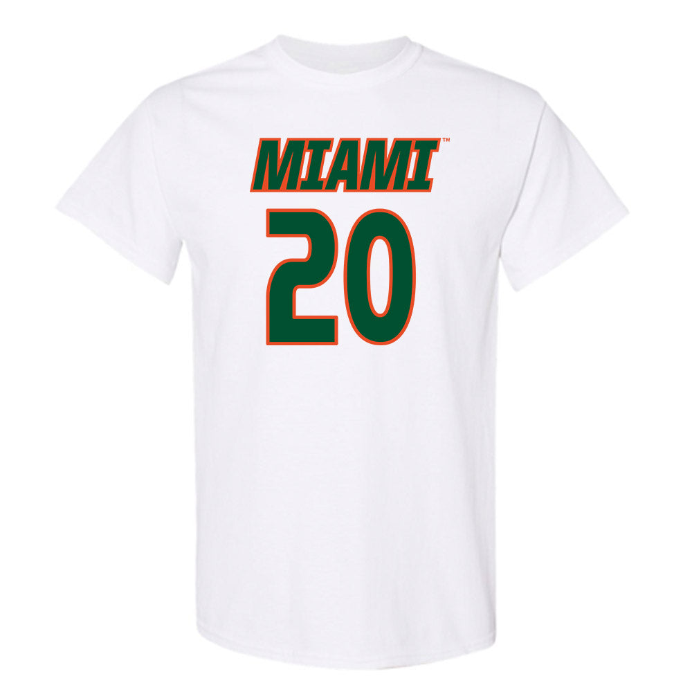 Miami - NCAA Women's Soccer : Grace Mensah - Replica Shersey T-Shirt-0
