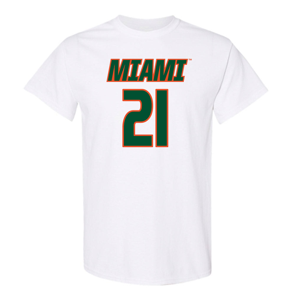 Miami - NCAA Women's Soccer : Carlie Wysocki - Replica Shersey T-Shirt-0