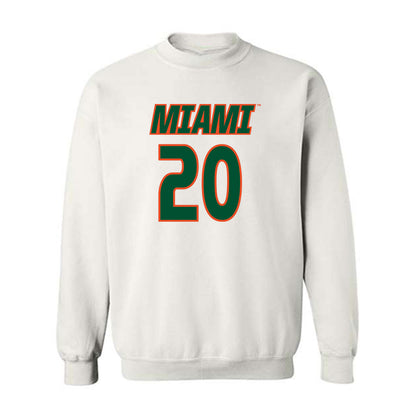 Miami - NCAA Women's Soccer : Grace Mensah - Replica Shersey Crewneck Sweatshirt-0