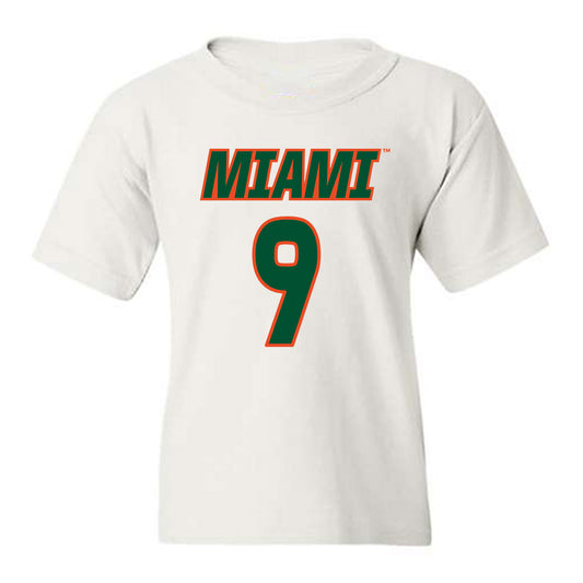 Miami - NCAA Women's Soccer : Zoie Fontenot - Replica Shersey Youth T-Shirt-0