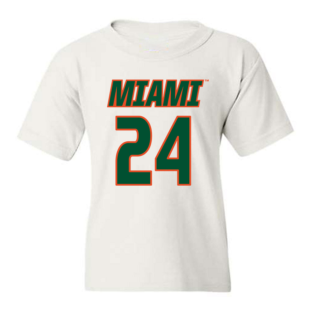 Miami - NCAA Women's Soccer : Alyssa Stephenson - Replica Shersey Youth T-Shirt-0