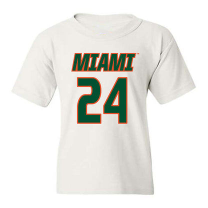 Miami - NCAA Women's Soccer : Alyssa Stephenson - Replica Shersey Youth T-Shirt-0