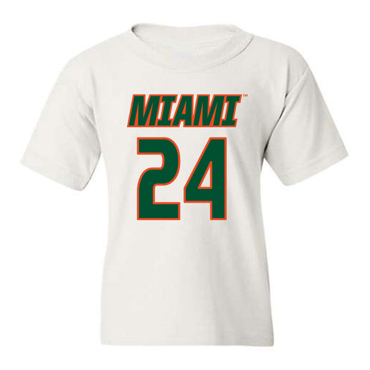 Miami - NCAA Women's Soccer : Alyssa Stephenson - Replica Shersey Youth T-Shirt-0
