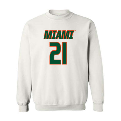 Miami - NCAA Women's Soccer : Carlie Wysocki - Replica Shersey Crewneck Sweatshirt-0