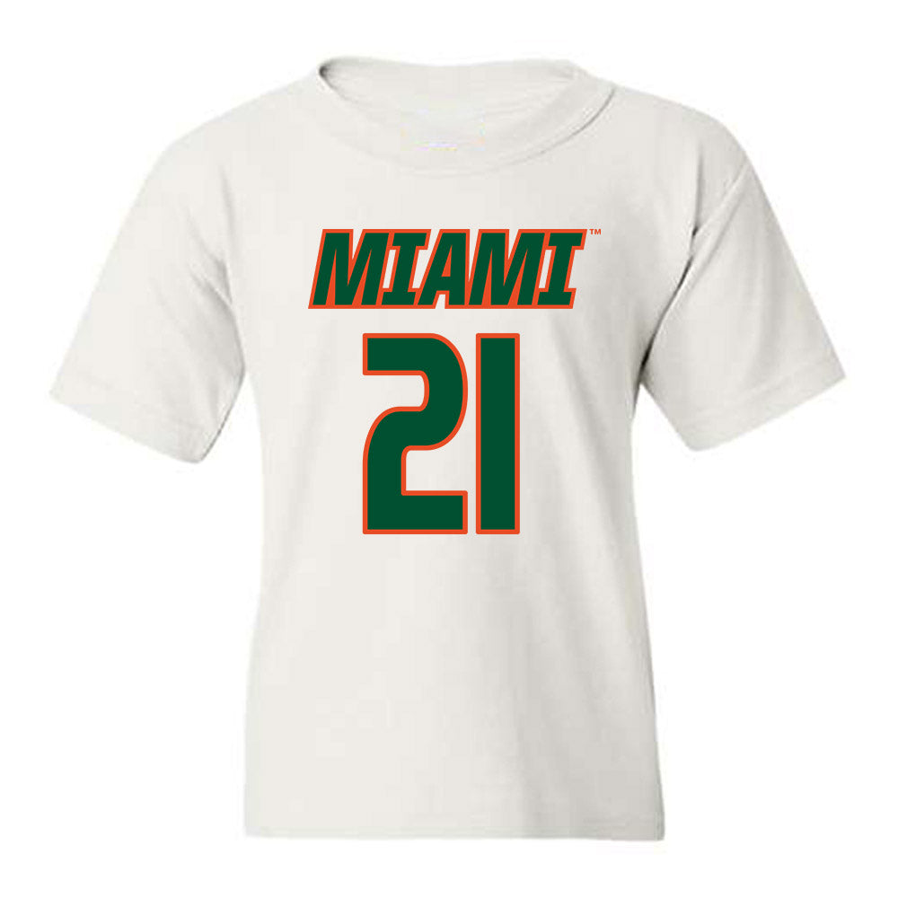 Miami - NCAA Women's Soccer : Carlie Wysocki - Replica Shersey Youth T-Shirt-0