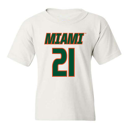 Miami - NCAA Women's Soccer : Carlie Wysocki - Replica Shersey Youth T-Shirt-0