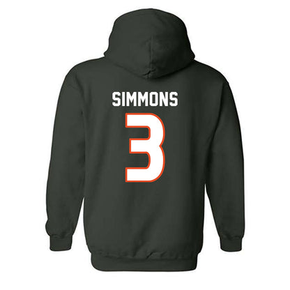 Miami - NCAA Women's Soccer : Noelle Simmons - Replica Shersey Hooded Sweatshirt-1
