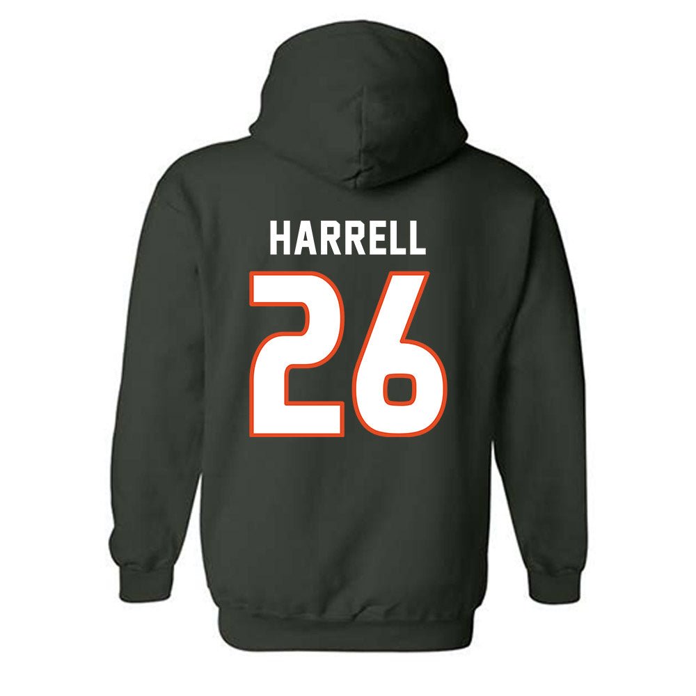 Miami - NCAA Women's Soccer : Dakota Harrell - Replica Shersey Hooded Sweatshirt-1