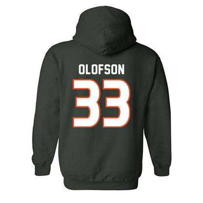 Miami - NCAA Women's Soccer : Atlee Olofson - Replica Shersey Hooded Sweatshirt-1