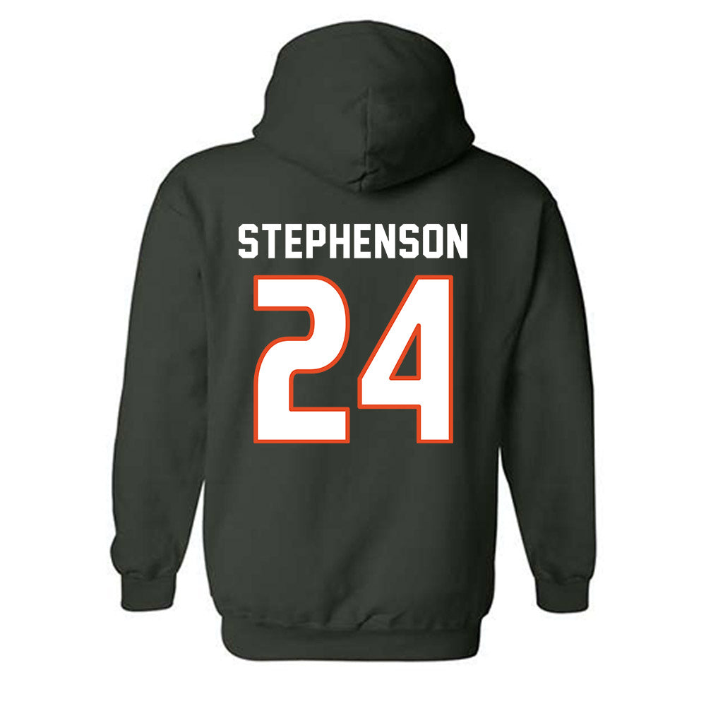 Miami - NCAA Women's Soccer : Alyssa Stephenson - Replica Shersey Hooded Sweatshirt-1