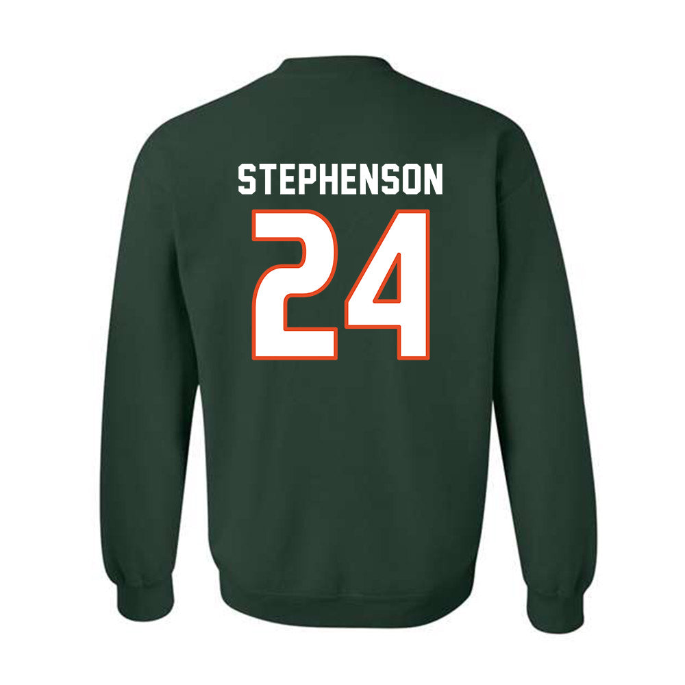 Miami - NCAA Women's Soccer : Alyssa Stephenson - Replica Shersey Crewneck Sweatshirt-1