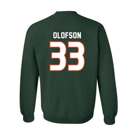 Miami - NCAA Women's Soccer : Atlee Olofson - Replica Shersey Crewneck Sweatshirt-0