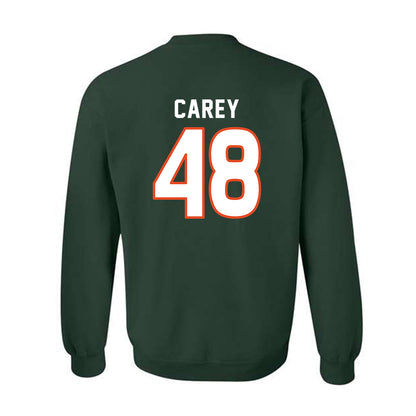 Miami - NCAA Women's Soccer : sage carey - Replica Shersey Crewneck Sweatshirt-1