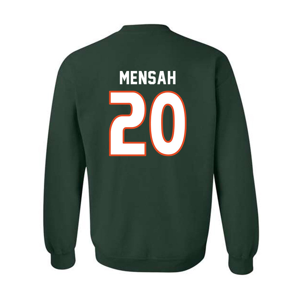 Miami - NCAA Women's Soccer : Grace Mensah - Replica Shersey Crewneck Sweatshirt-1