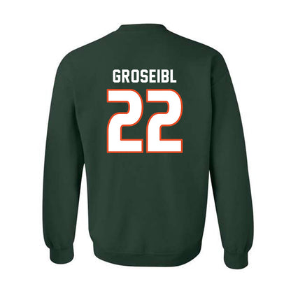 Miami - NCAA Women's Soccer : Sara Groseibl - Replica Shersey Crewneck Sweatshirt-1