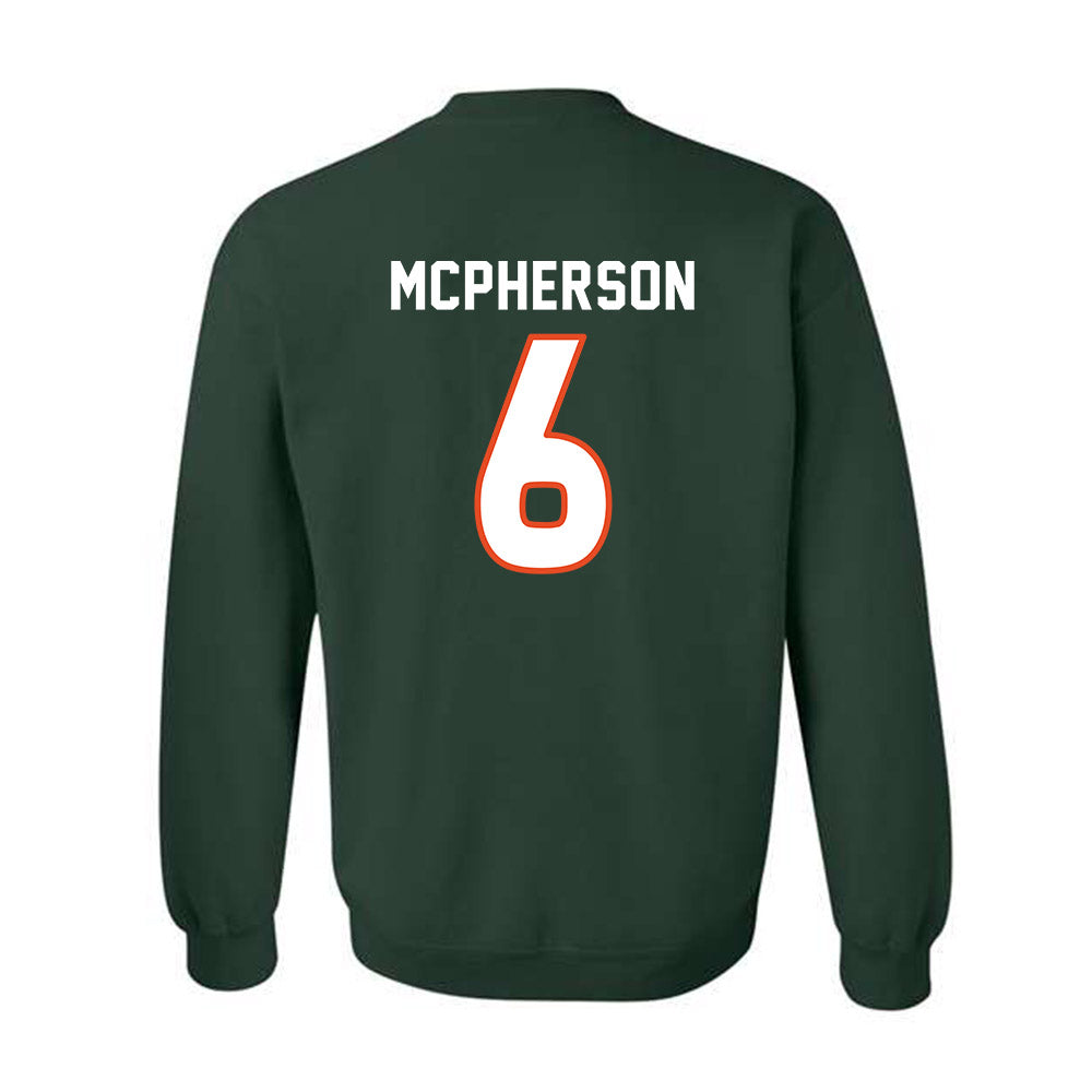 Miami - NCAA Women's Soccer : Jaileah Mcpherson - Replica Shersey Crewneck Sweatshirt-1