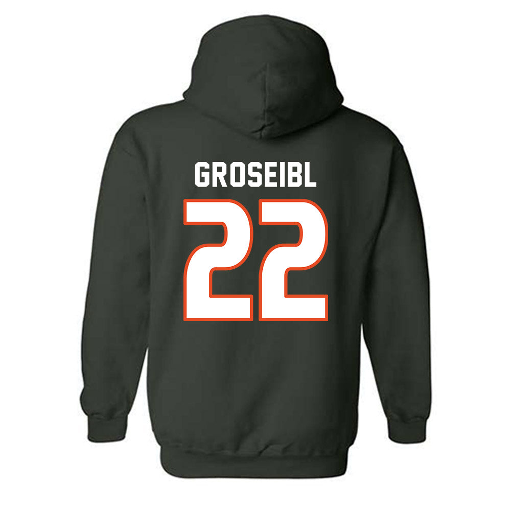 Miami - NCAA Women's Soccer : Sara Groseibl - Replica Shersey Hooded Sweatshirt-1
