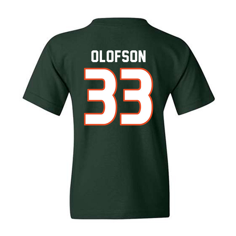 Miami - NCAA Women's Soccer : Atlee Olofson - Replica Shersey Youth T-Shirt-1