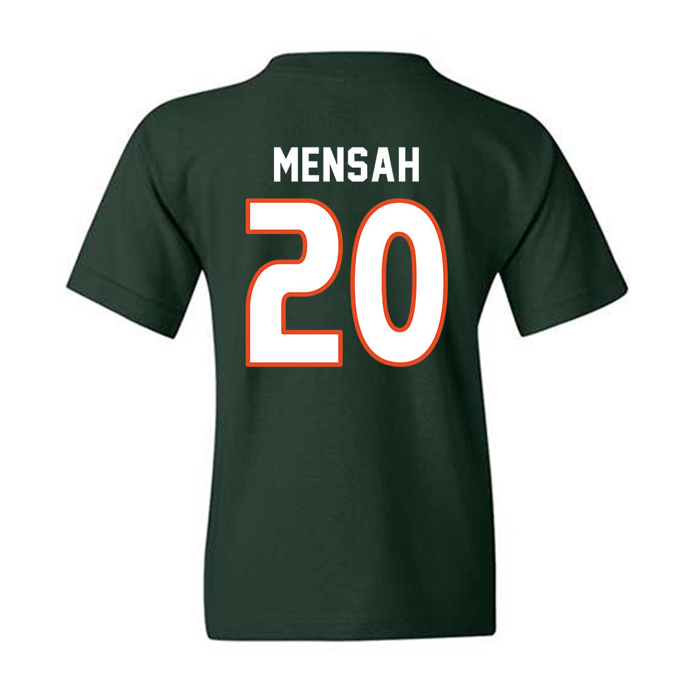 Miami - NCAA Women's Soccer : Grace Mensah - Replica Shersey Youth T-Shirt-1