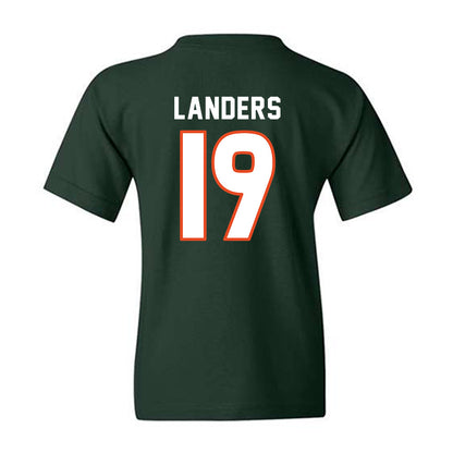 Miami - NCAA Women's Soccer : Maddie Landers - Replica Shersey Youth T-Shirt-1