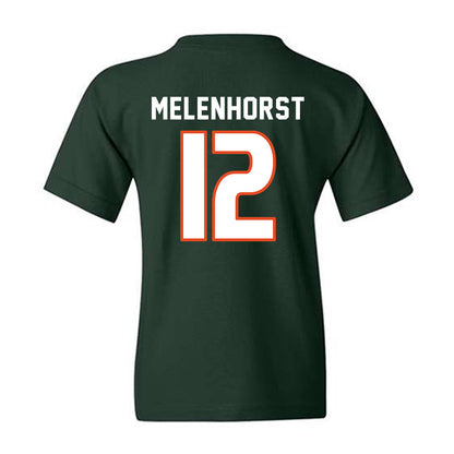 Miami - NCAA Women's Soccer : Teegan Melenhorst - Replica Shersey Youth T-Shirt-1