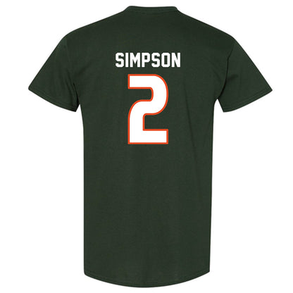 Miami - NCAA Women's Soccer : Emilie Simpson - Replica Shersey T-Shirt-1