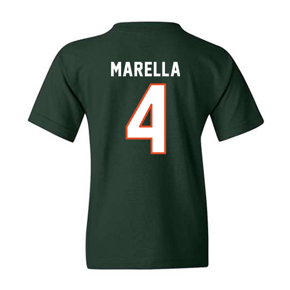 Miami - NCAA Women's Soccer : samantha marella - Replica Shersey Youth T-Shirt-1