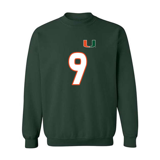 Miami - NCAA Women's Soccer : Zoie Fontenot - Replica Shersey Crewneck Sweatshirt-0