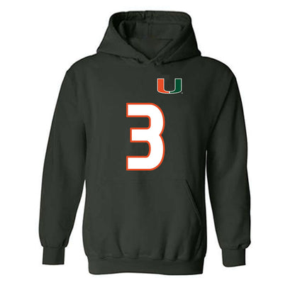 Miami - NCAA Women's Soccer : Noelle Simmons - Replica Shersey Hooded Sweatshirt-0