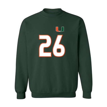 Miami - NCAA Women's Soccer : Dakota Harrell - Replica Shersey Crewneck Sweatshirt-0