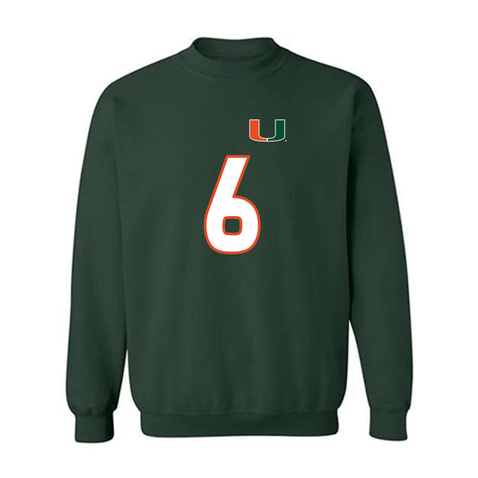 Miami - NCAA Women's Soccer : Jaileah Mcpherson - Replica Shersey Crewneck Sweatshirt-0