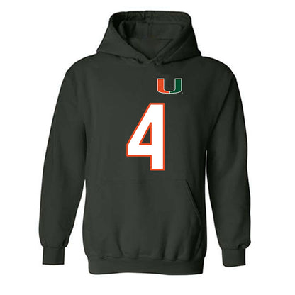 Miami - NCAA Women's Soccer : samantha marella - Replica Shersey Hooded Sweatshirt-0