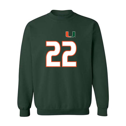 Miami - NCAA Women's Soccer : Sara Groseibl - Replica Shersey Crewneck Sweatshirt-0
