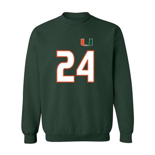 Miami - NCAA Women's Soccer : Alyssa Stephenson - Replica Shersey Crewneck Sweatshirt-0