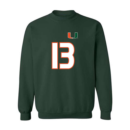 Miami - NCAA Women's Soccer : Crosby Nicholson - Replica Shersey Crewneck Sweatshirt-0