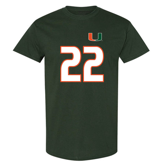 Miami - NCAA Women's Soccer : Sara Groseibl - Replica Shersey T-Shirt-0