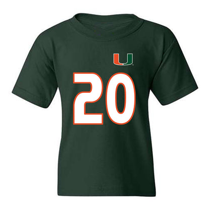 Miami - NCAA Women's Soccer : Grace Mensah - Replica Shersey Youth T-Shirt-0